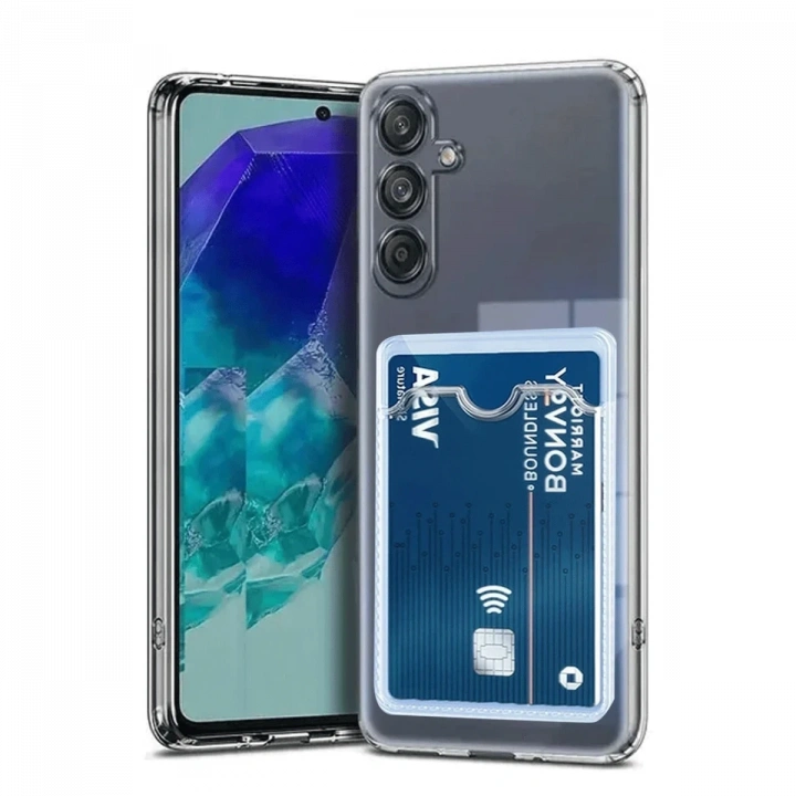 BFS  Samsung Galaxy A36 Kılıf Kart Şeffaf Silikon - Şeffaf