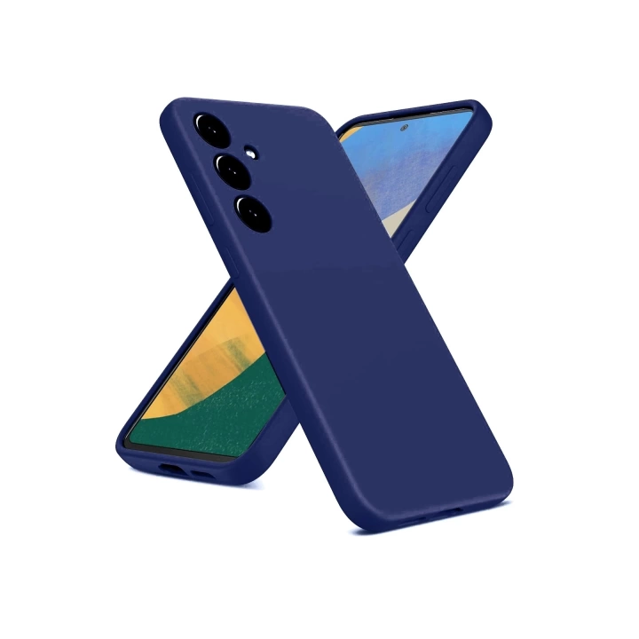 BFS  Samsung Galaxy A36 Kılıf Nano içi Kadife Silikon - Lacivert