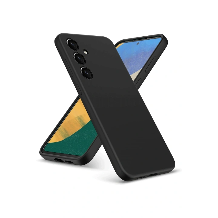 BFS  Samsung Galaxy A36 Kılıf Nano içi Kadife Silikon - Siyah