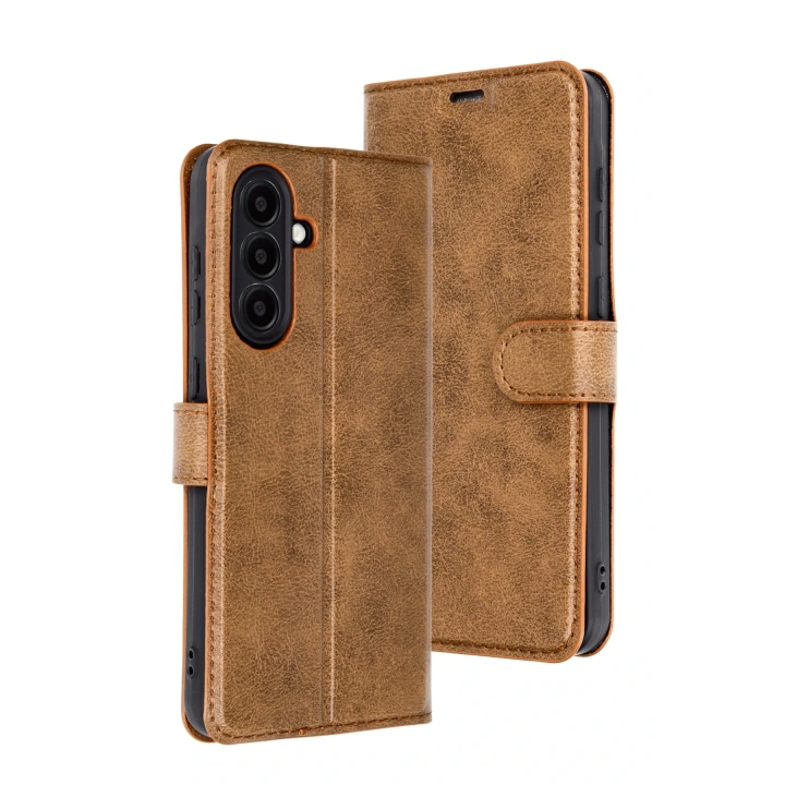 BFS  Samsung Galaxy A36 Kılıf Trend S Plus Kapaklı Kılıf - Taba