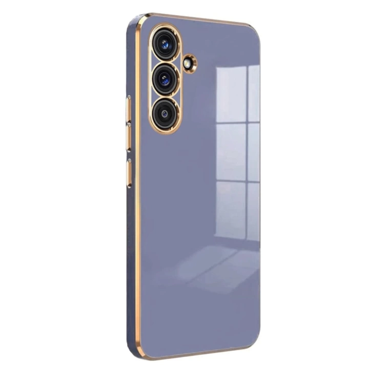 BFS  Samsung Galaxy A36 Kılıf Volet Silikon - Mavi