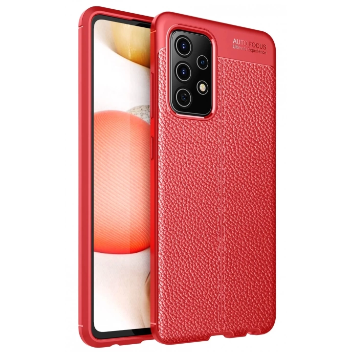 BFS  Samsung Galaxy A52 Kılıf Auto Focus Kapak - Kırmızı