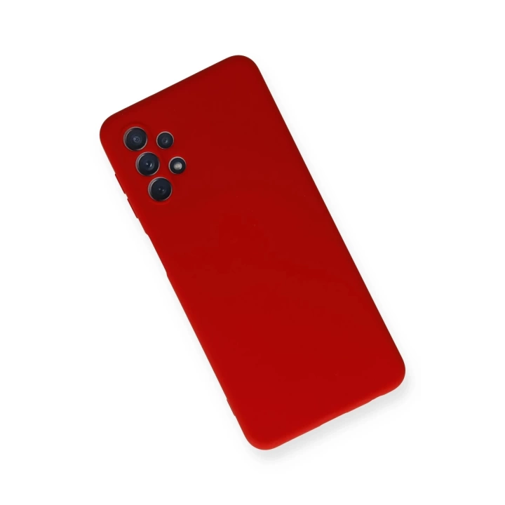 BFS  Samsung Galaxy A52 Kılıf Nano içi Kadife Silikon - Kırmızı