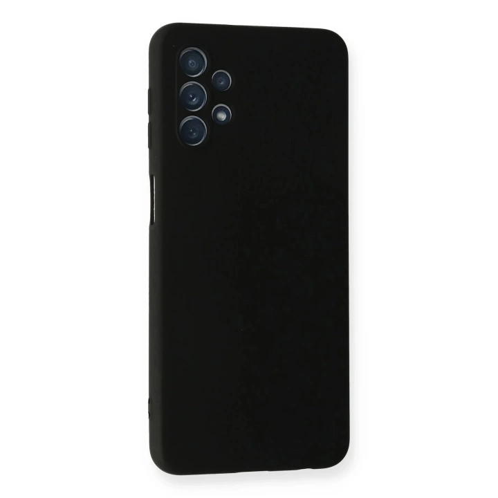 BFS  Samsung Galaxy A52 Kılıf Nano içi Kadife Silikon - Siyah