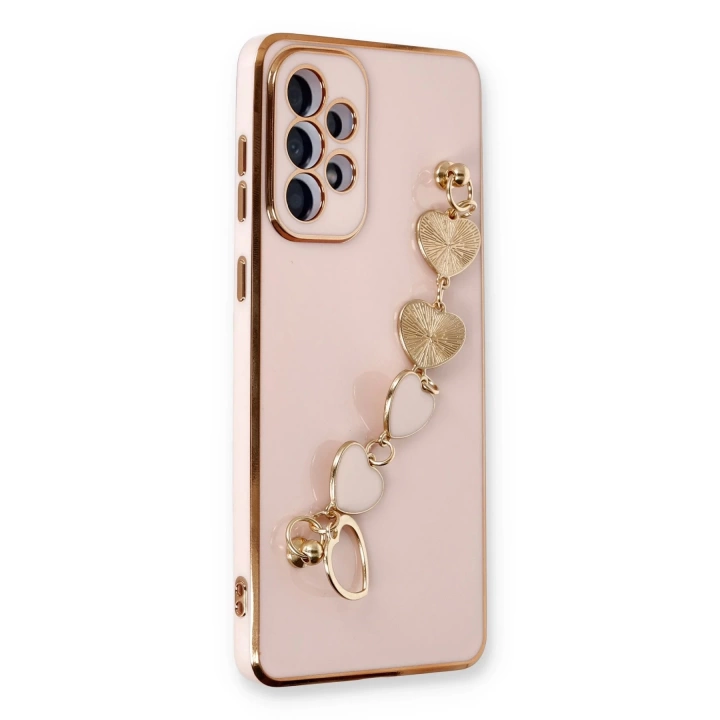 BFS  Samsung Galaxy A53 5G Kılıf Esila Silikon - Pudra