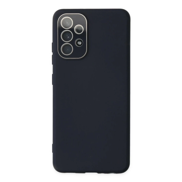 BFS  Samsung Galaxy A53 5G Kılıf Lansman Glass Kapak - Lacivert