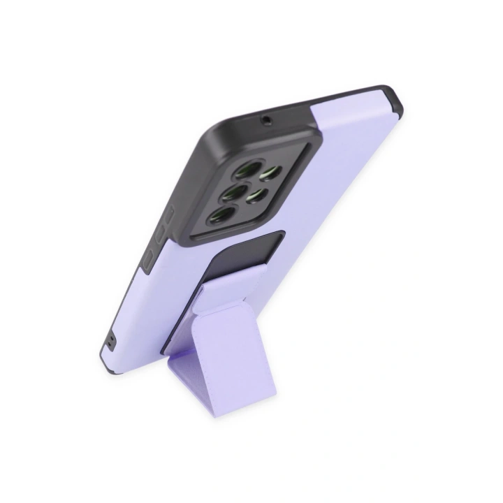 BFS  Samsung Galaxy A53 5G Kılıf Mega Standlı Silikon - Lila