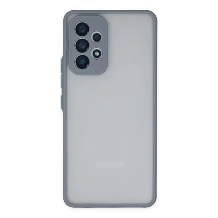 BFS  Samsung Galaxy A53 5G Kılıf Montreal Silikon Kapak - Gri
