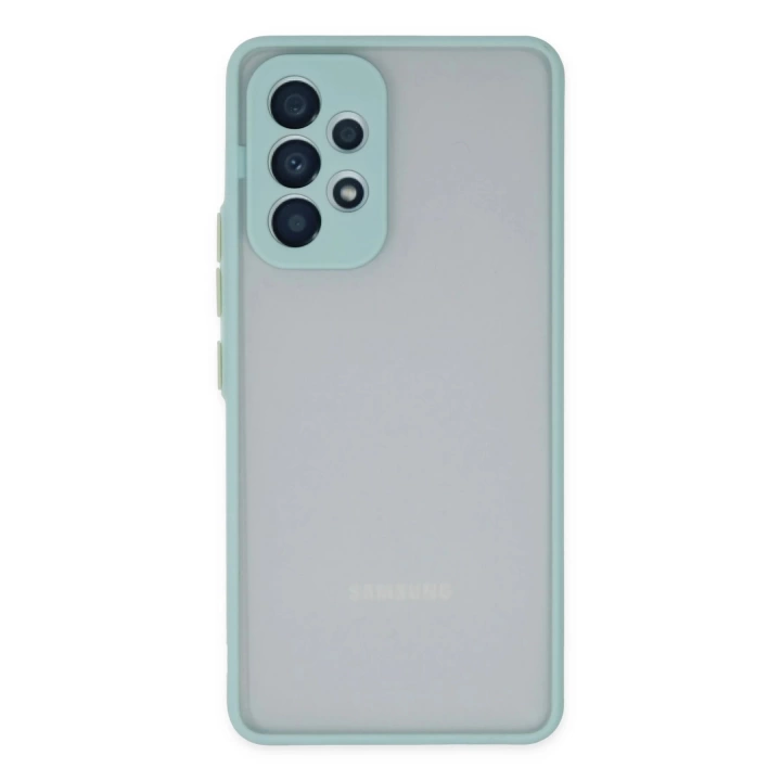 BFS  Samsung Galaxy A53 5G Kılıf Montreal Silikon Kapak - Turkuaz