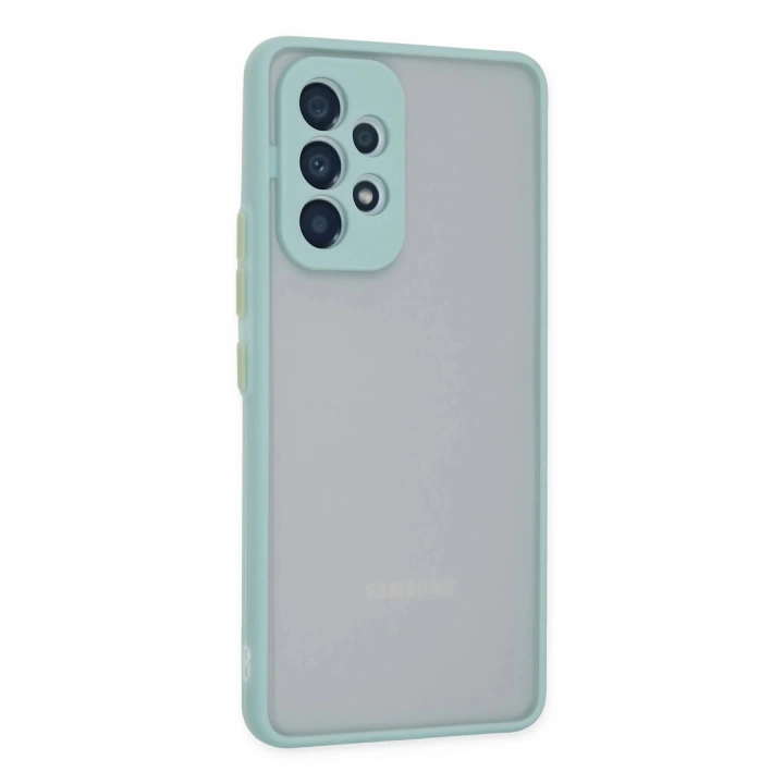 BFS  Samsung Galaxy A53 5G Kılıf Montreal Silikon Kapak - Turkuaz