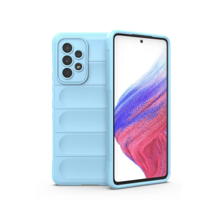 BFS  Samsung Galaxy A53 5G Kılıf Optimum Silikon - Sky Blue