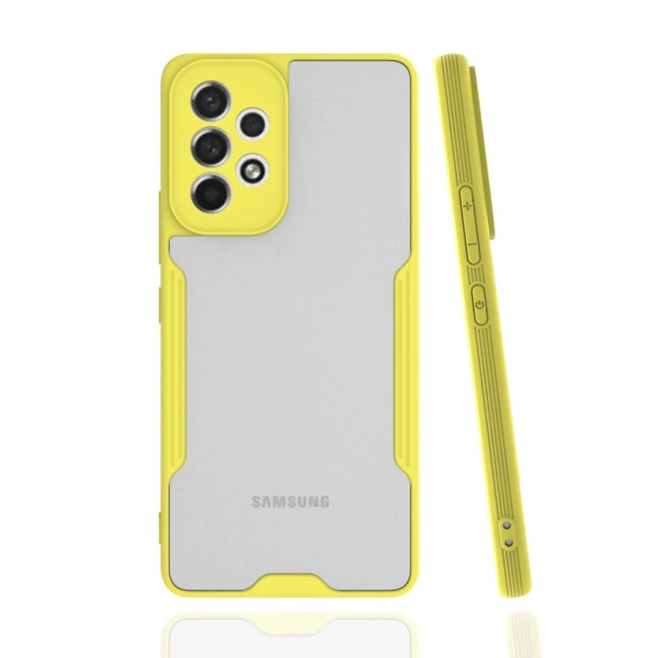 BFS  Samsung Galaxy A53 5G Kılıf Platin Silikon - Sarı