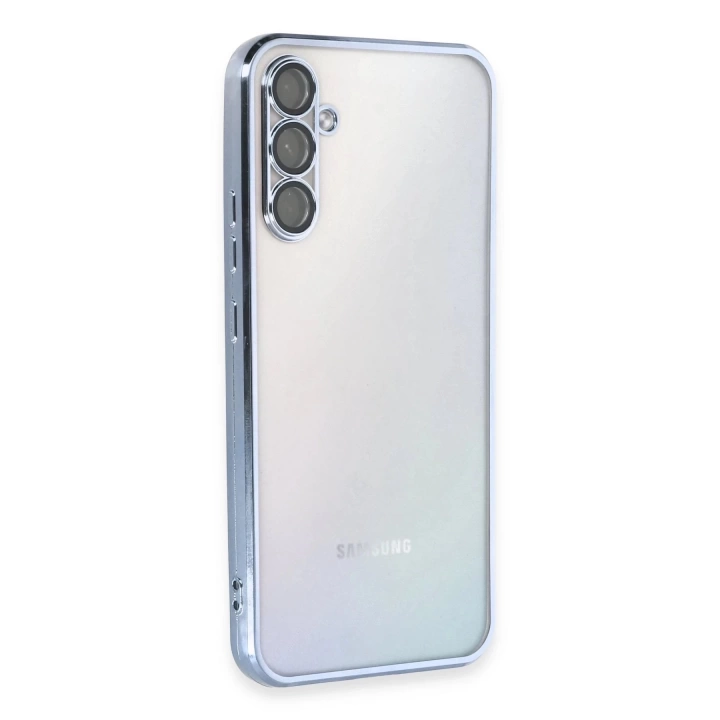 BFS Samsung Galaxy A54 5G Kılıf Lensli Silikon - Açık Mavi