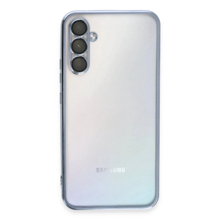 BFS Samsung Galaxy A54 5G Kılıf Lensli Silikon - Açık Mavi