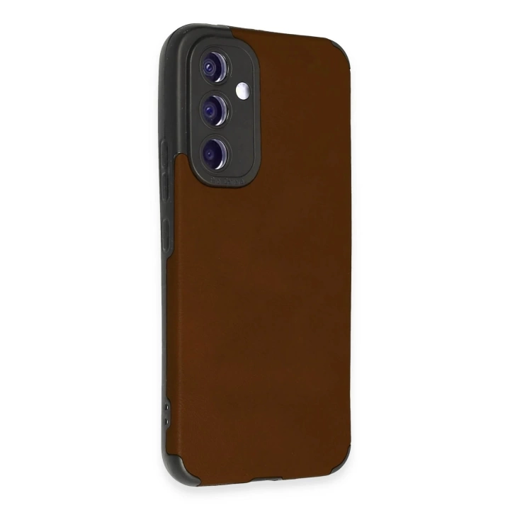 BFS  Samsung Galaxy A54 5G Kılıf Loop Deri Silikon - Kahverengi