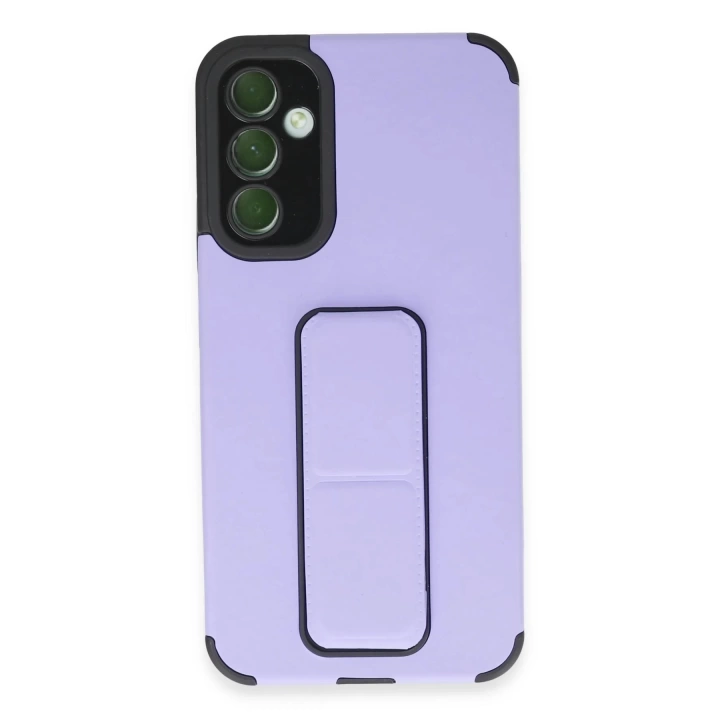 BFS  Samsung Galaxy A54 5G Kılıf Mega Standlı Silikon - Lila