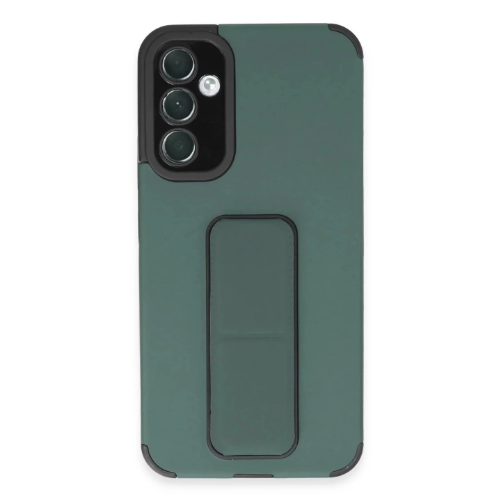 BFS  Samsung Galaxy A54 5G Kılıf Mega Standlı Silikon - Yeşil