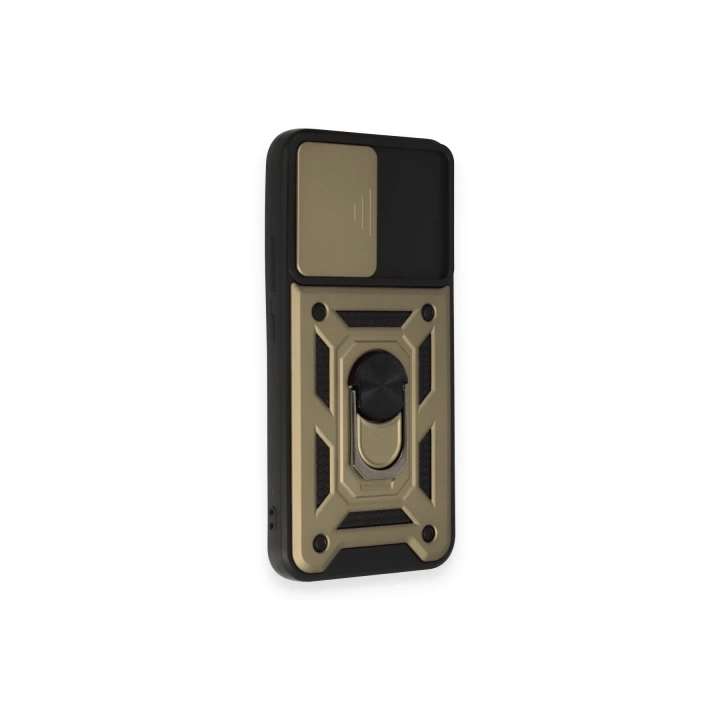 BFS  Samsung Galaxy A54 5G Kılıf Pars Lens Yüzüklü Silikon - Gold