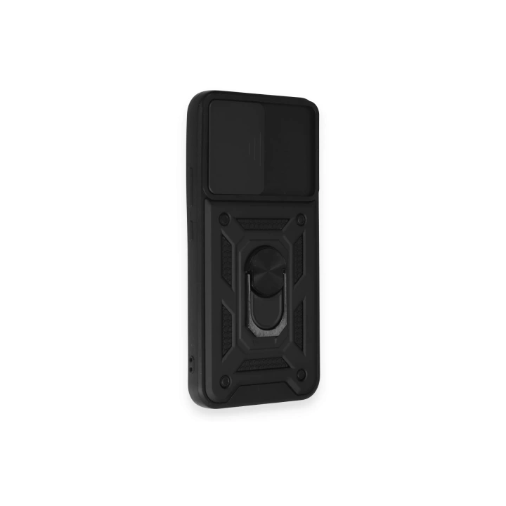 BFS  Samsung Galaxy A54 5G Kılıf Pars Lens Yüzüklü Silikon - Siyah