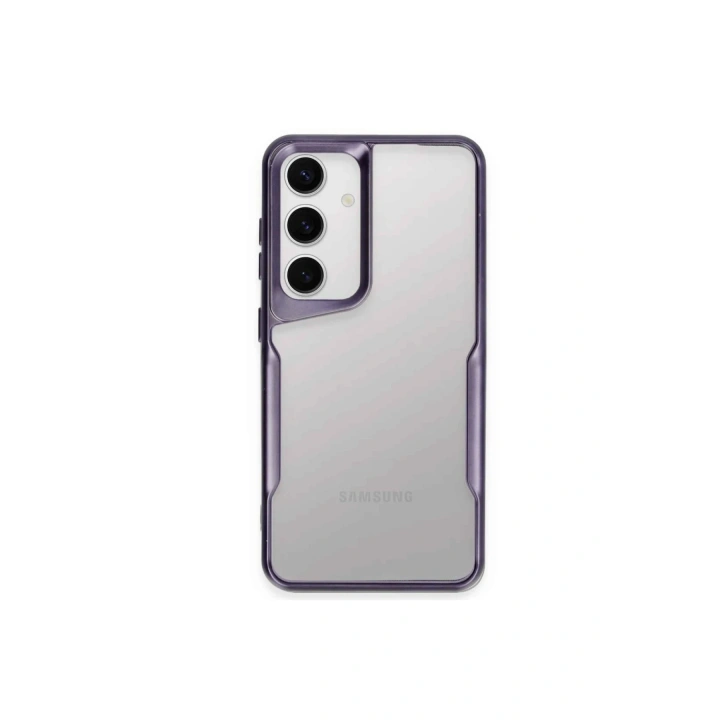 BFS  Samsung Galaxy A55 5G Kılıf Boyi Silikon Kapak - Derin Mor