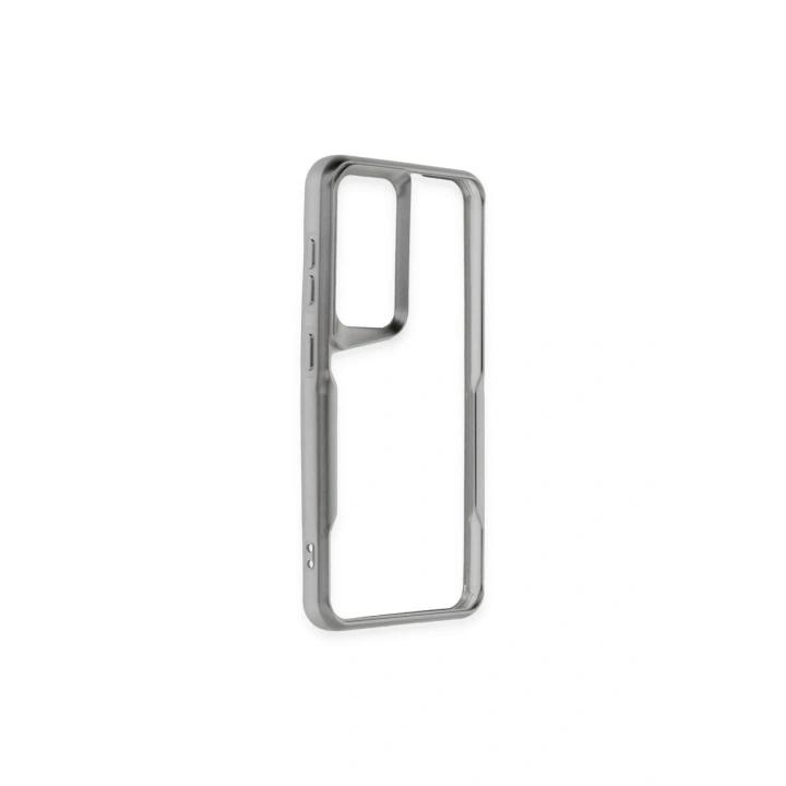 BFS  Samsung Galaxy A55 5G Kılıf Boyi Silikon Kapak - Gümüş