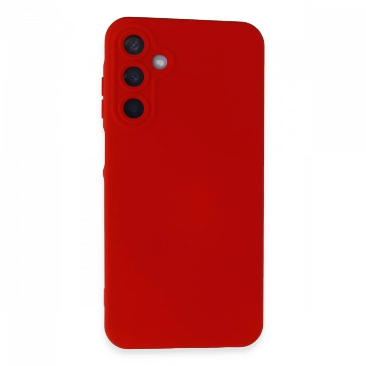 BFS  Samsung Galaxy A55 5G Kılıf Nano içi Kadife Silikon - Kırmızı
