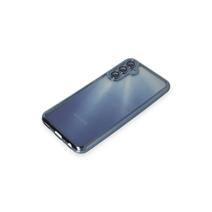 BFS  Samsung Galaxy A55 5G Kılıf Razer Lensli Silikon - Sierra Blue