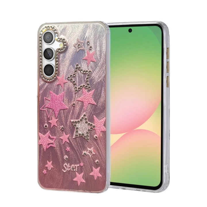 BFS Samsung Galaxy A56 Kılıf Blade Aynalı Desenli Kapak - Desen 7