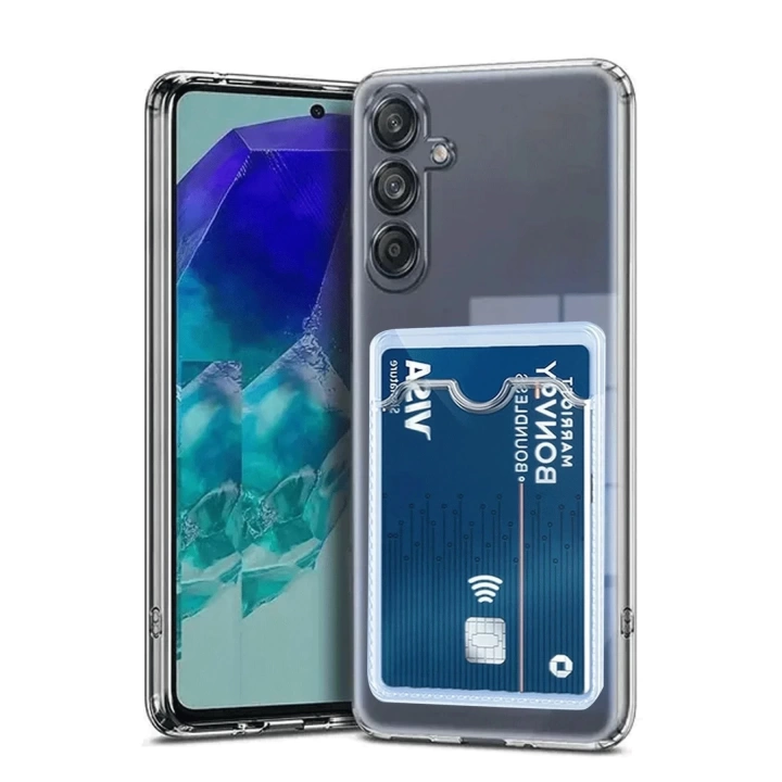 BFS  Samsung Galaxy A56 Kılıf Kart Şeffaf Silikon - Şeffaf