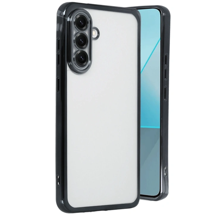 BFS  Samsung Galaxy A56 Kılıf  Lensli Silikon - Siyah