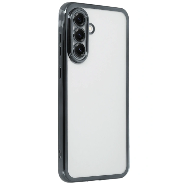 BFS  Samsung Galaxy A56 Kılıf  Lensli Silikon - Siyah