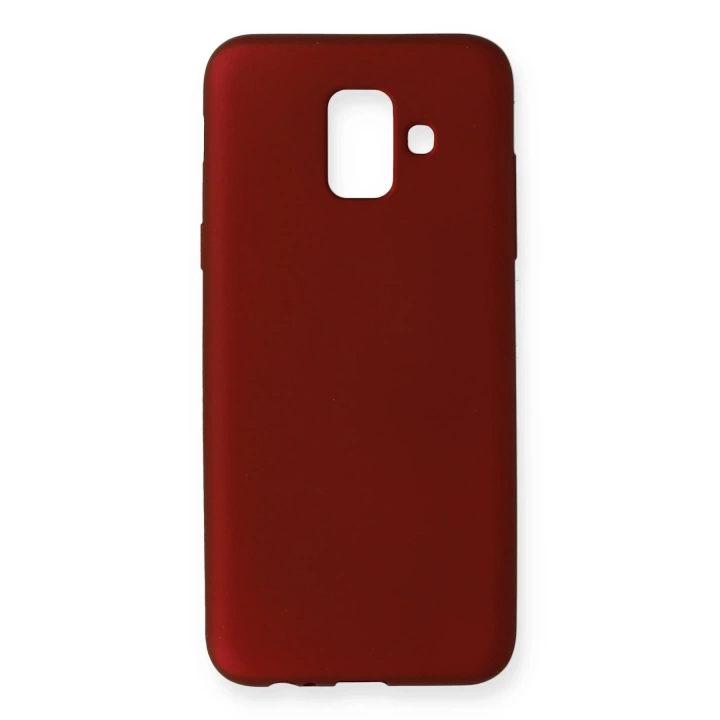 BFS  Samsung Galaxy A6 2018 Kılıf First Silikon - Bordo