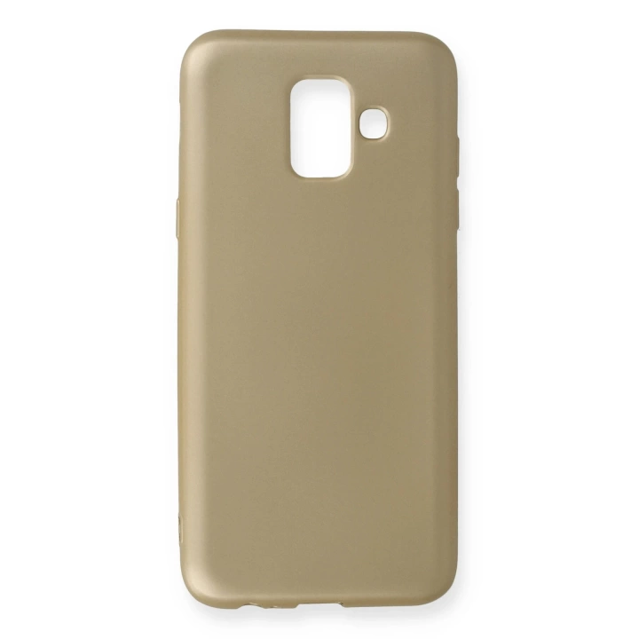 BFS  Samsung Galaxy A6 2018 Kılıf First Silikon - Gold