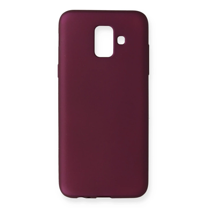 BFS  Samsung Galaxy A6 2018 Kılıf First Silikon - Mürdüm
