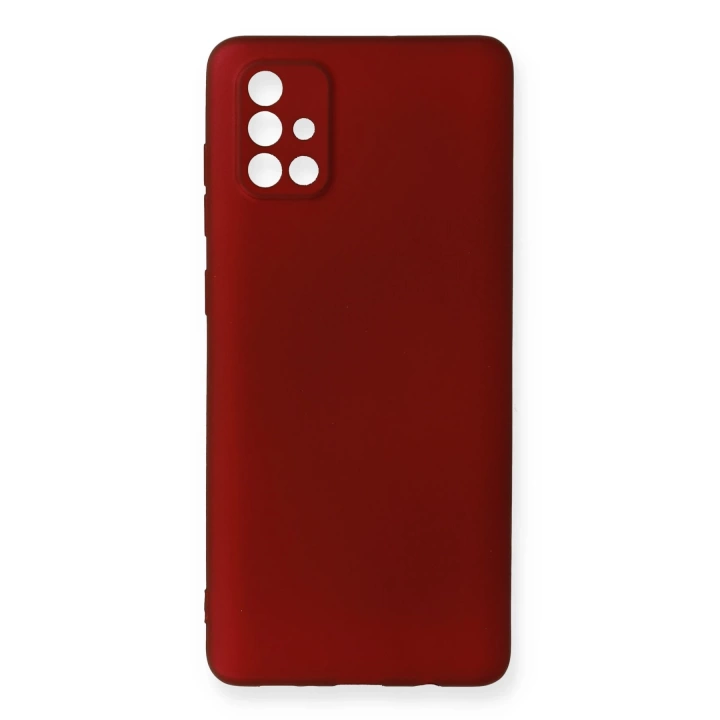 BFS  Samsung Galaxy A71 Kılıf First Silikon - Bordo