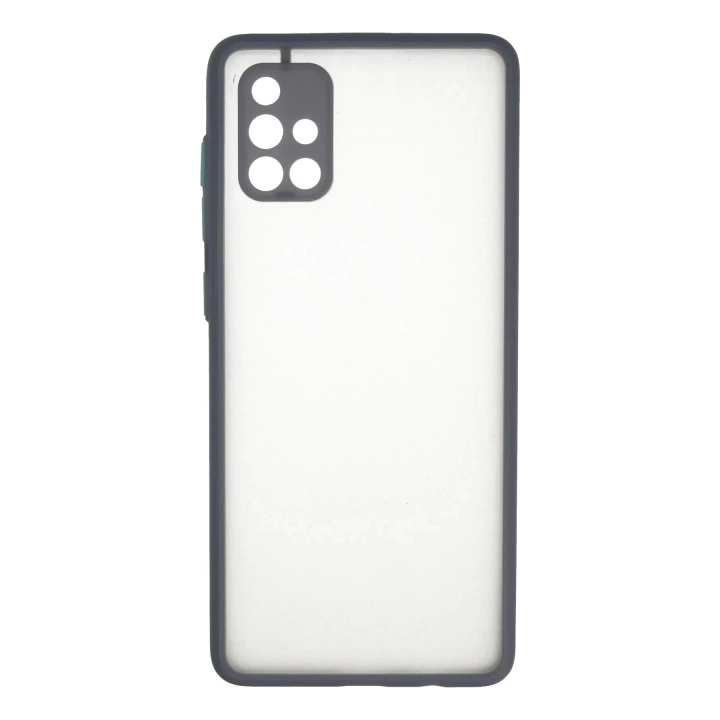 BFS  Samsung Galaxy A71 Kılıf Montreal Silikon Kapak - Gri