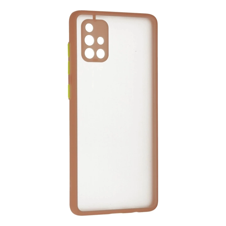 BFS  Samsung Galaxy A71 Kılıf Montreal Silikon Kapak - Pembe