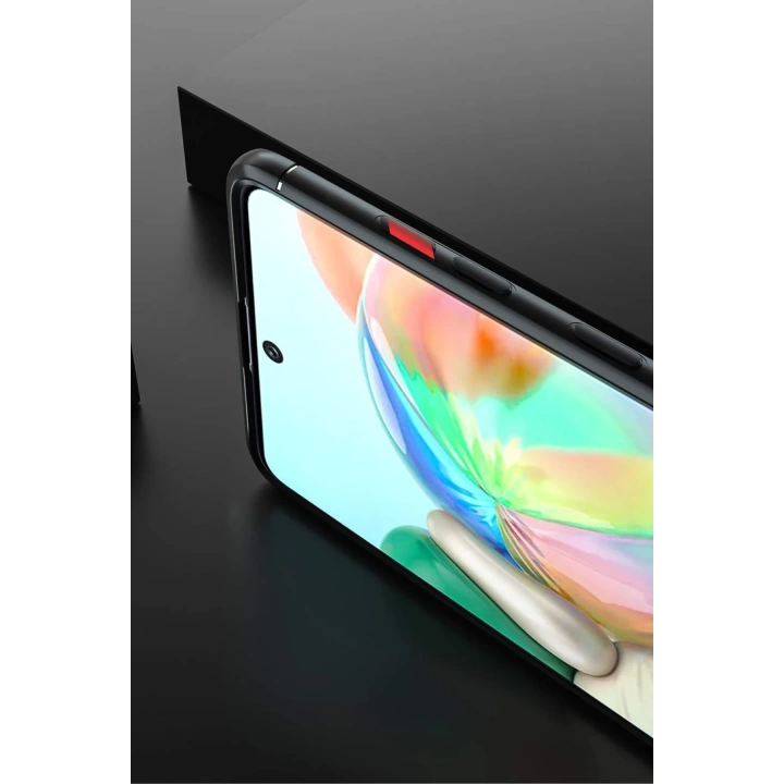 BFS  Samsung Galaxy A71 Kılıf Range Yüzüklü Silikon - Siyah-Mavi