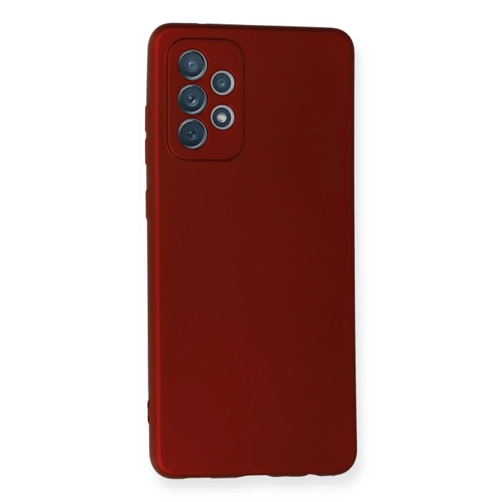 BFS  Samsung Galaxy A72 Kılıf First Silikon - Bordo
