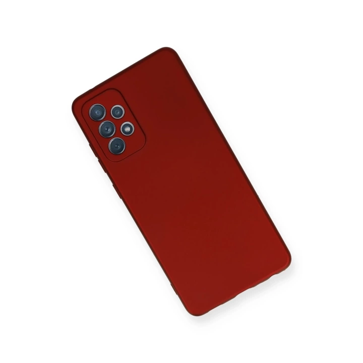 BFS  Samsung Galaxy A72 Kılıf First Silikon - Bordo