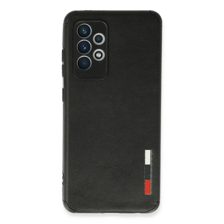 BFS  Samsung Galaxy A72 Kılıf Loop Deri Silikon - Siyah