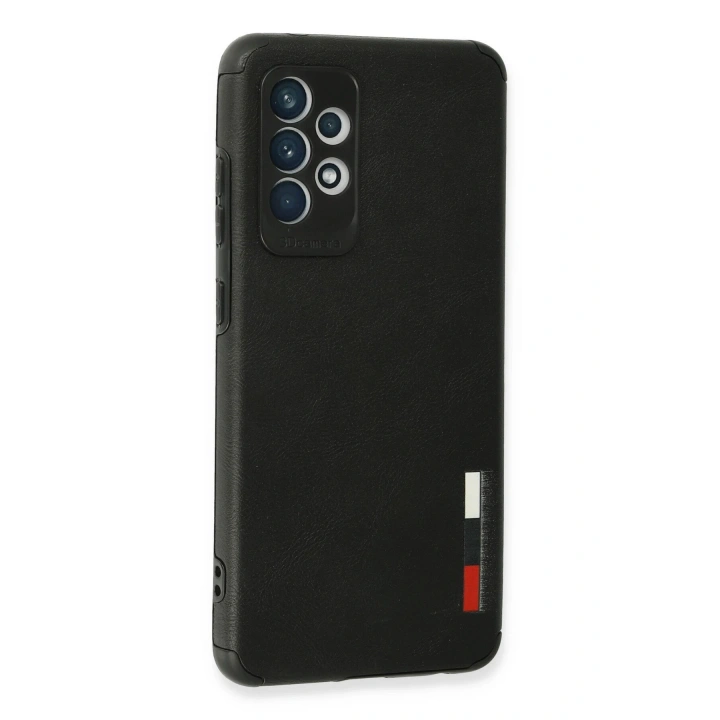 BFS  Samsung Galaxy A72 Kılıf Loop Deri Silikon - Siyah