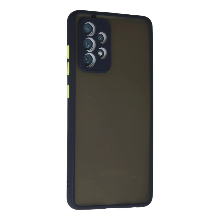 BFS  Samsung Galaxy A72 Kılıf Montreal Silikon Kapak - Lacivert