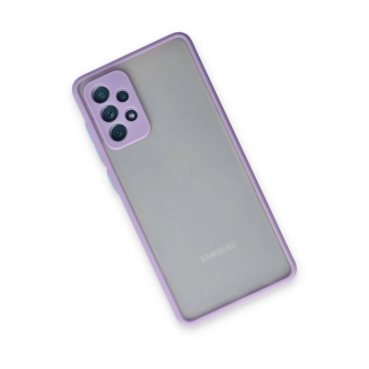 BFS  Samsung Galaxy A72 Kılıf Montreal Silikon Kapak - Mor
