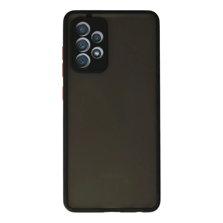 BFS  Samsung Galaxy A72 Kılıf Montreal Silikon Kapak - Siyah