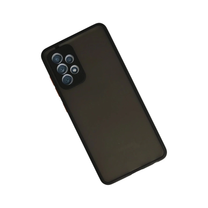 BFS  Samsung Galaxy A72 Kılıf Montreal Silikon Kapak - Siyah