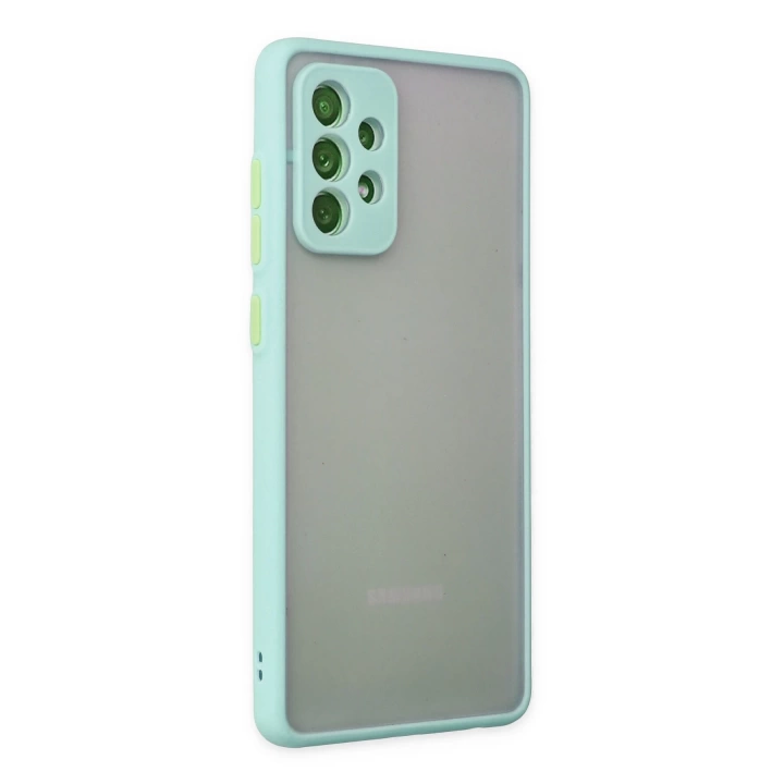 BFS  Samsung Galaxy A72 Kılıf Montreal Silikon Kapak - Turkuaz