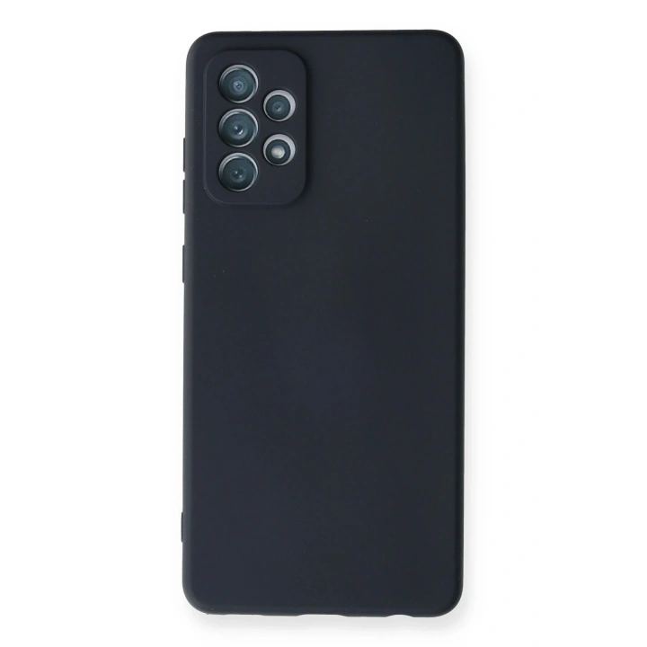 BFS  Samsung Galaxy A72 Kılıf Nano içi Kadife Silikon - Lacivert