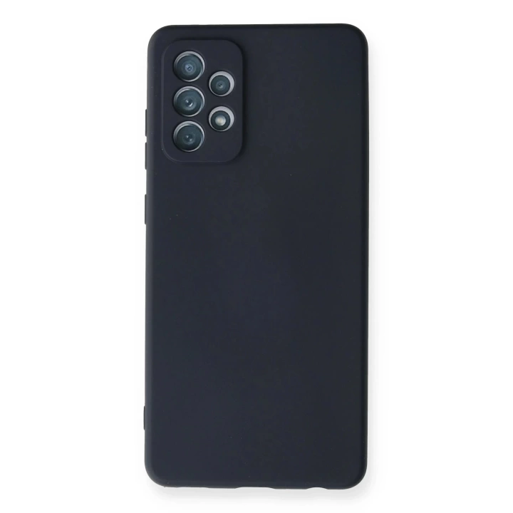 BFS  Samsung Galaxy A72 Kılıf Nano içi Kadife Silikon - Lacivert