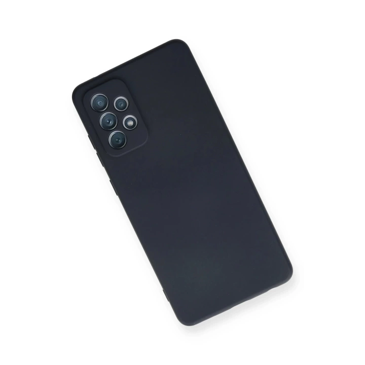 BFS  Samsung Galaxy A72 Kılıf Nano içi Kadife Silikon - Lacivert